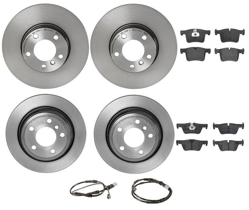 BMW Brembo Brake Kit - Pads &  Rotors Front and Rear (312mm/300mm) (Low-Met) 34356792292 - Brembo 1593938KIT